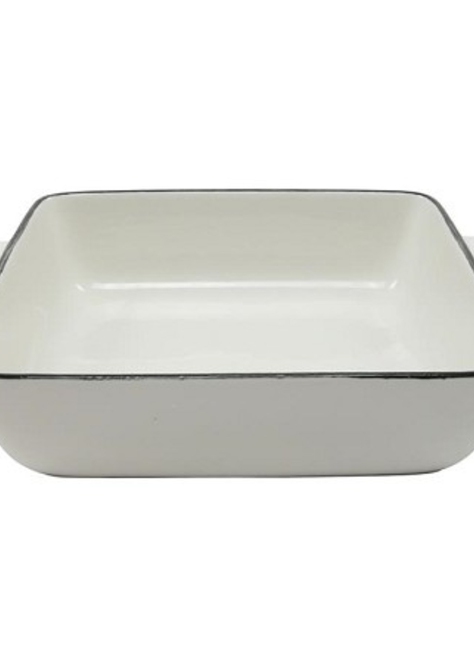 Ovenschaal met zwarte rand 20x16,5x4cm