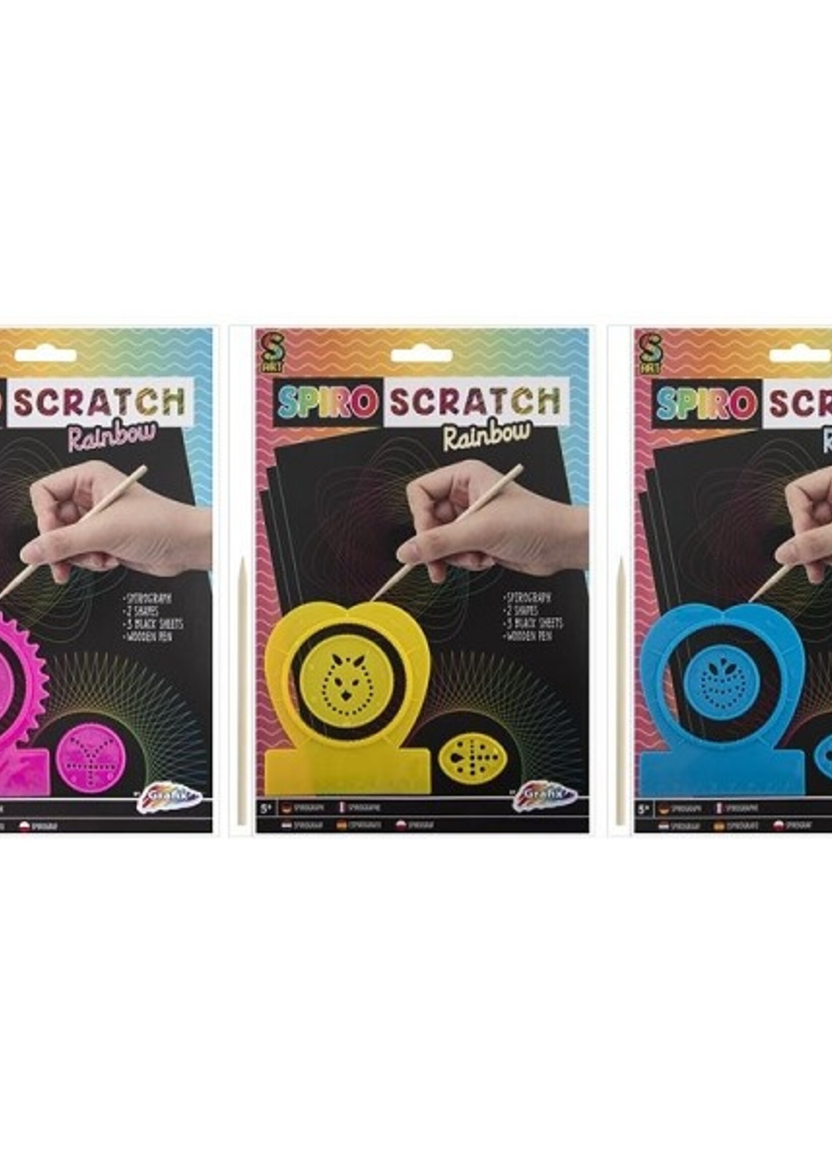 Grafix A4 Kraskunst Spiro 27,5x15cm 3 soorten