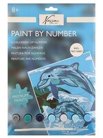 Schilderen op nummer dolfijn 33,5x23,8cm