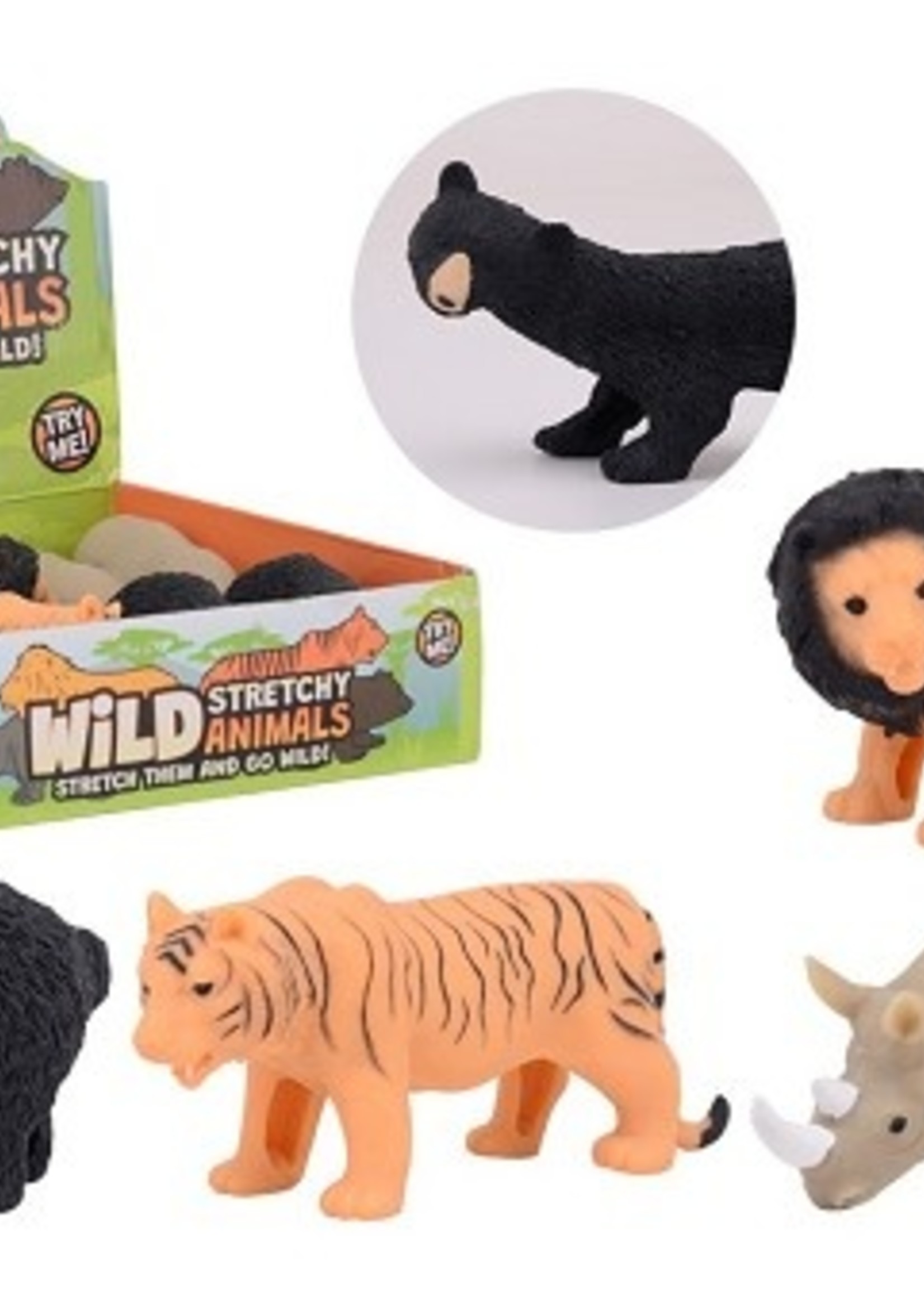 John Toy Stretchy wild animal ( per stuk )