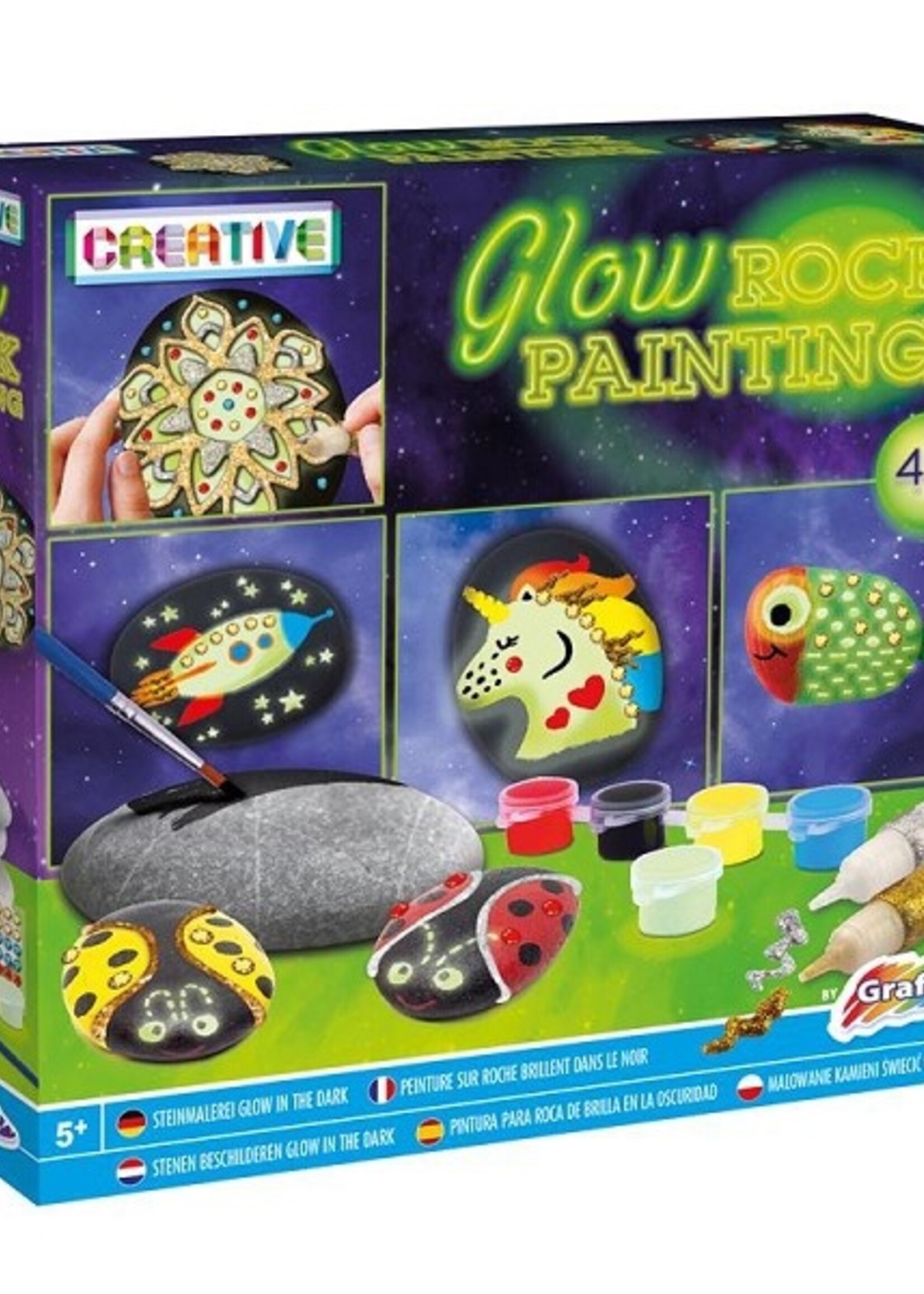 Grafix Glow rock painting