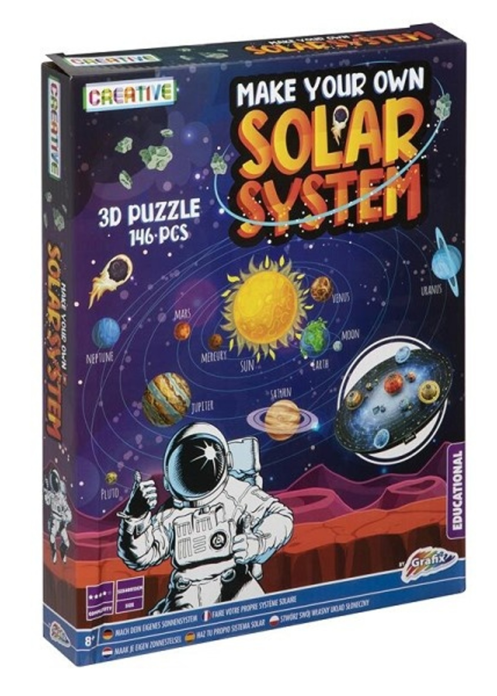 Grafix Maak je eigen zonnestelsel - 3D puzzel - 146 stukjes