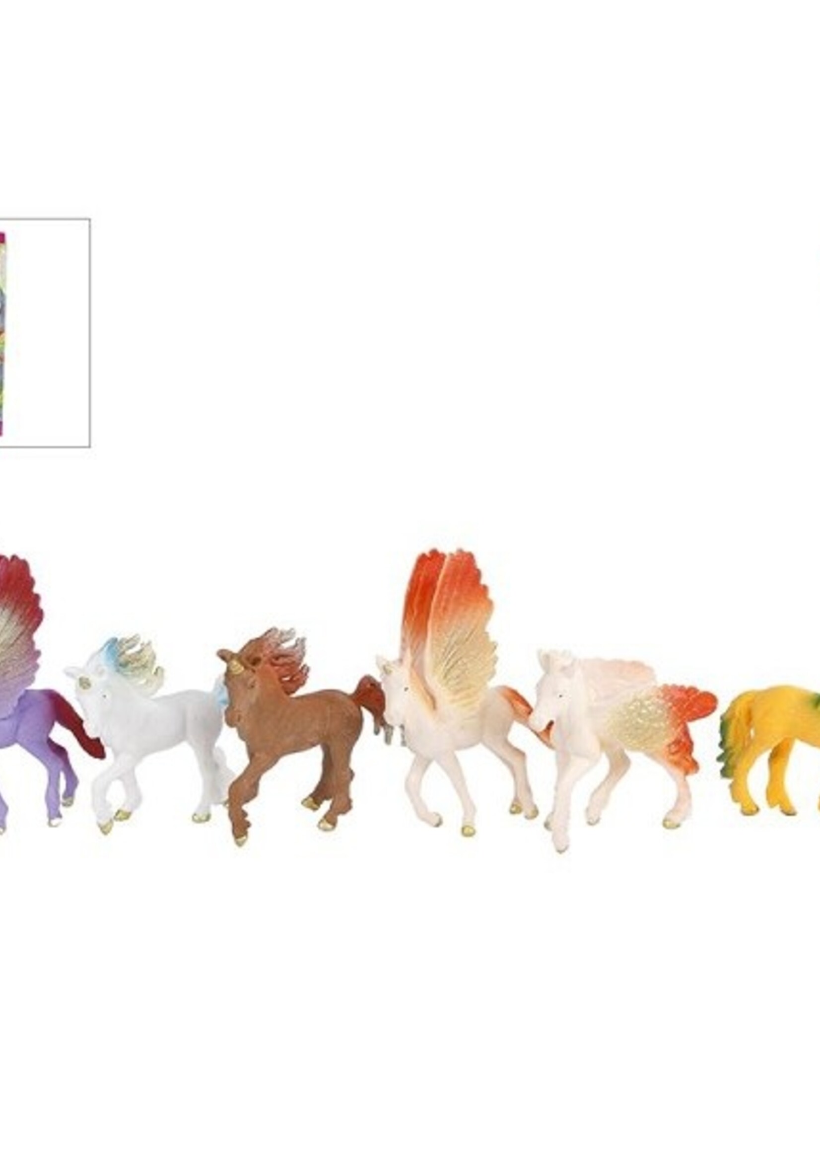 Unicorn set a 6 eenhoornfiguren 9 cm