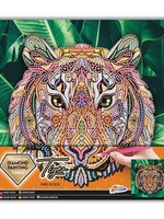 Grafix Diamond Painting op canvas tijger 30x30cm