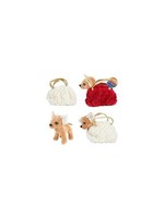 Toi Toys Pluche hond chihuahua in bling bling handtas 24x13x20cm per stuk
