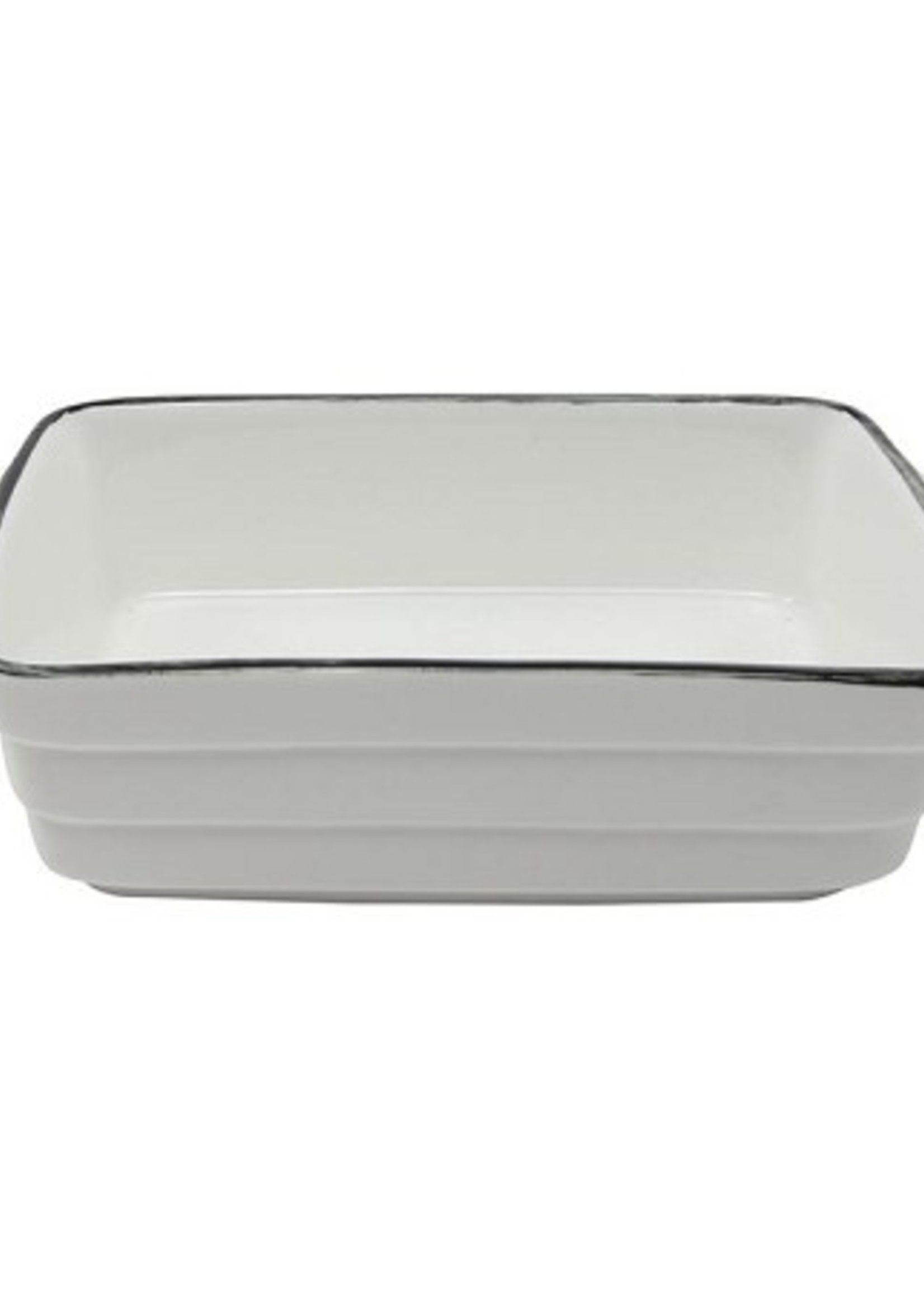 Ovenschaal met zwarte rand 16x9x4cm