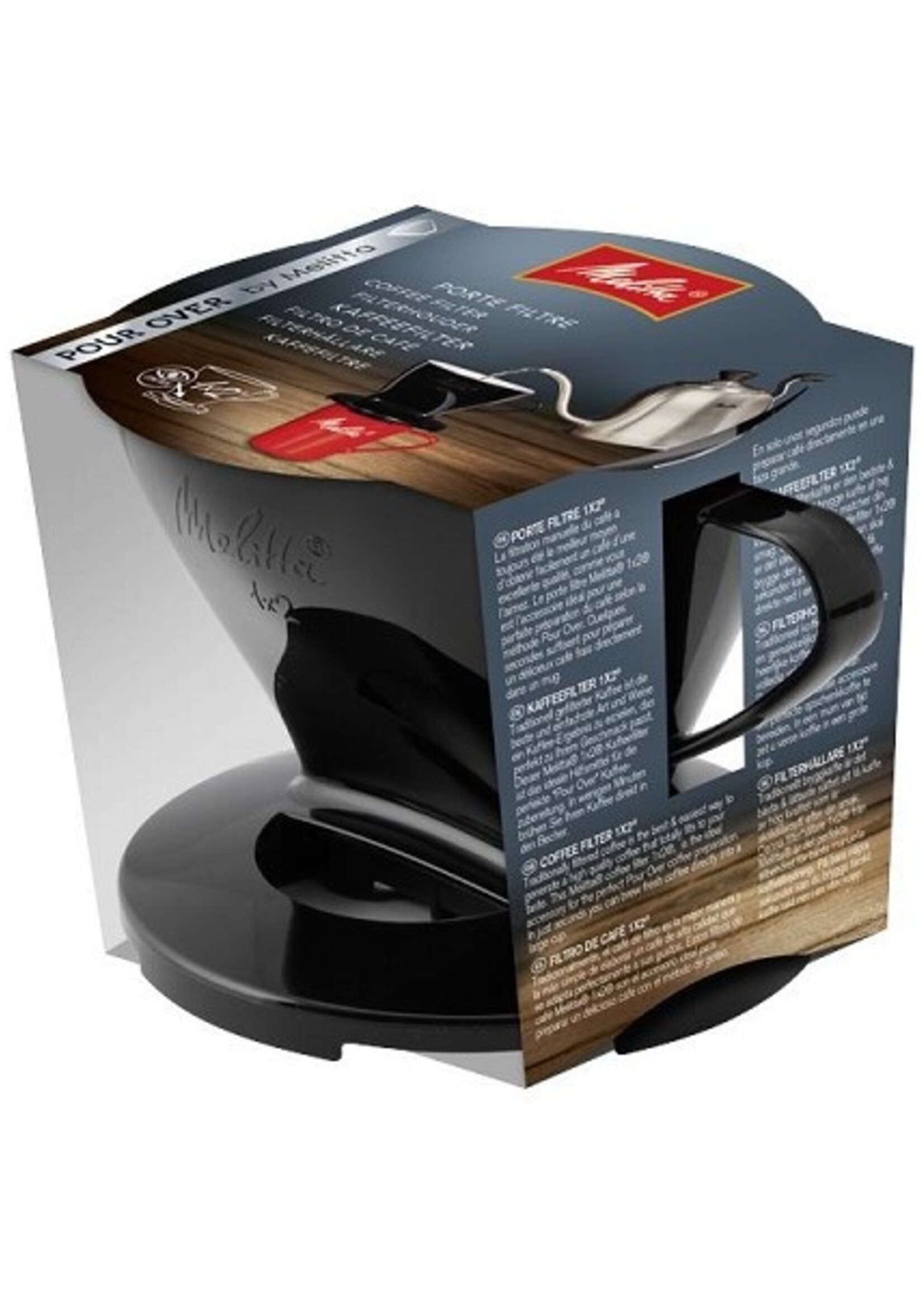 Melitta Opzetfilter zwart 1x2