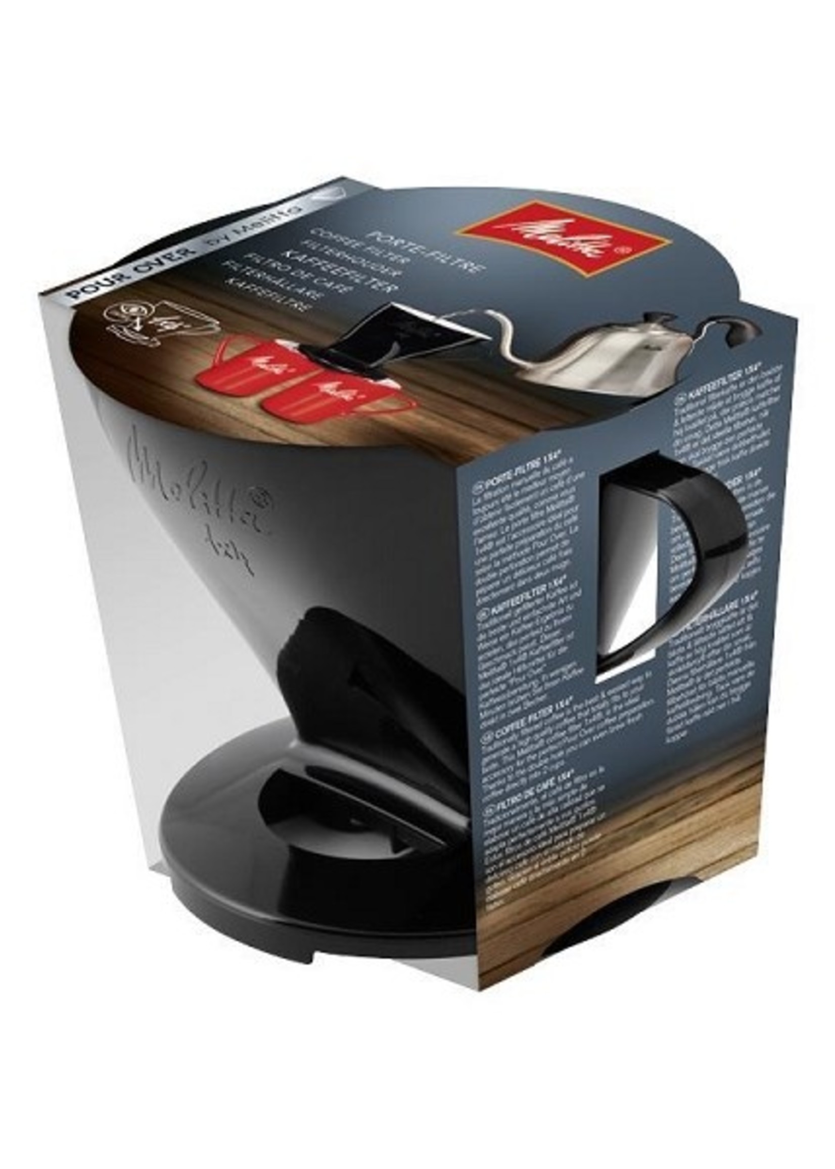 Melitta Opzetfilter zwart 1x4