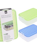 Vleeswarendoos voorraaddoos 2-delig 23x15x7cm