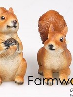 Tuinbeeld eekhoorn polystone 10x5x9cm per stuk