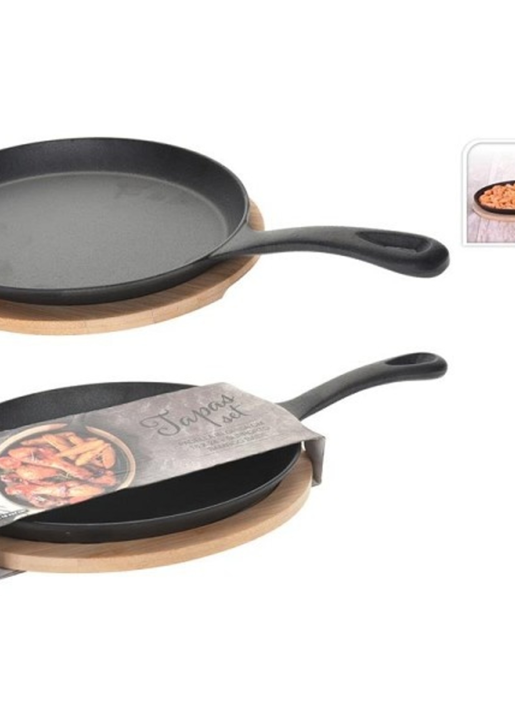 Tapaspan gietijzer ovaal 24cm