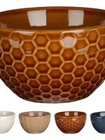 Schaal aardewerk 340ml verkrijgbaar in verschillende dessins en kleuren