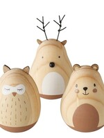 Boltze Home Beeld Bos dieren Stian Ø6xh11cm hout per stuk