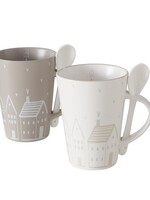 Boltze Home Beker Nordy met lepel 330ml per stuk