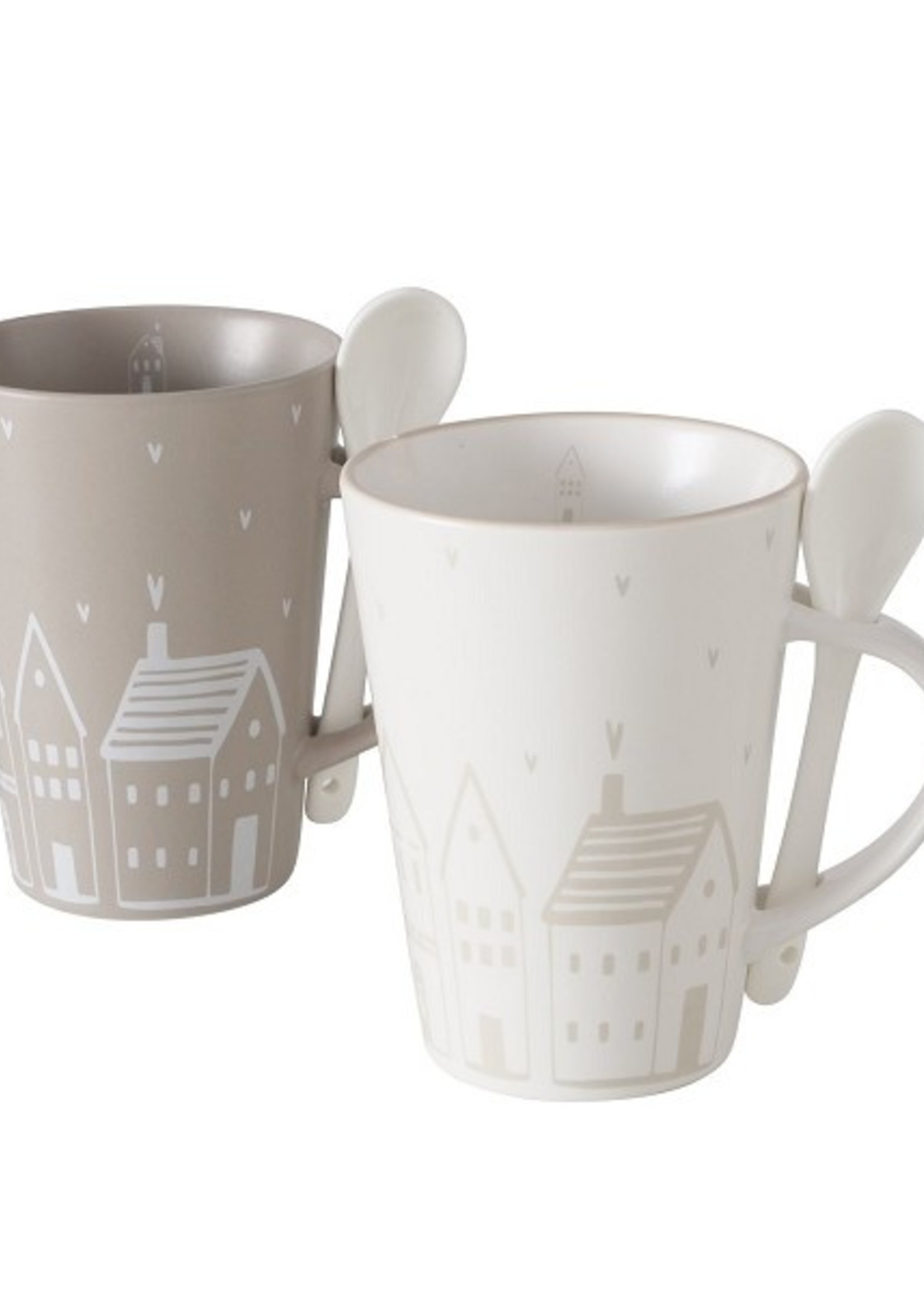 Boltze Home Beker Nordy met lepel 330ml per stuk