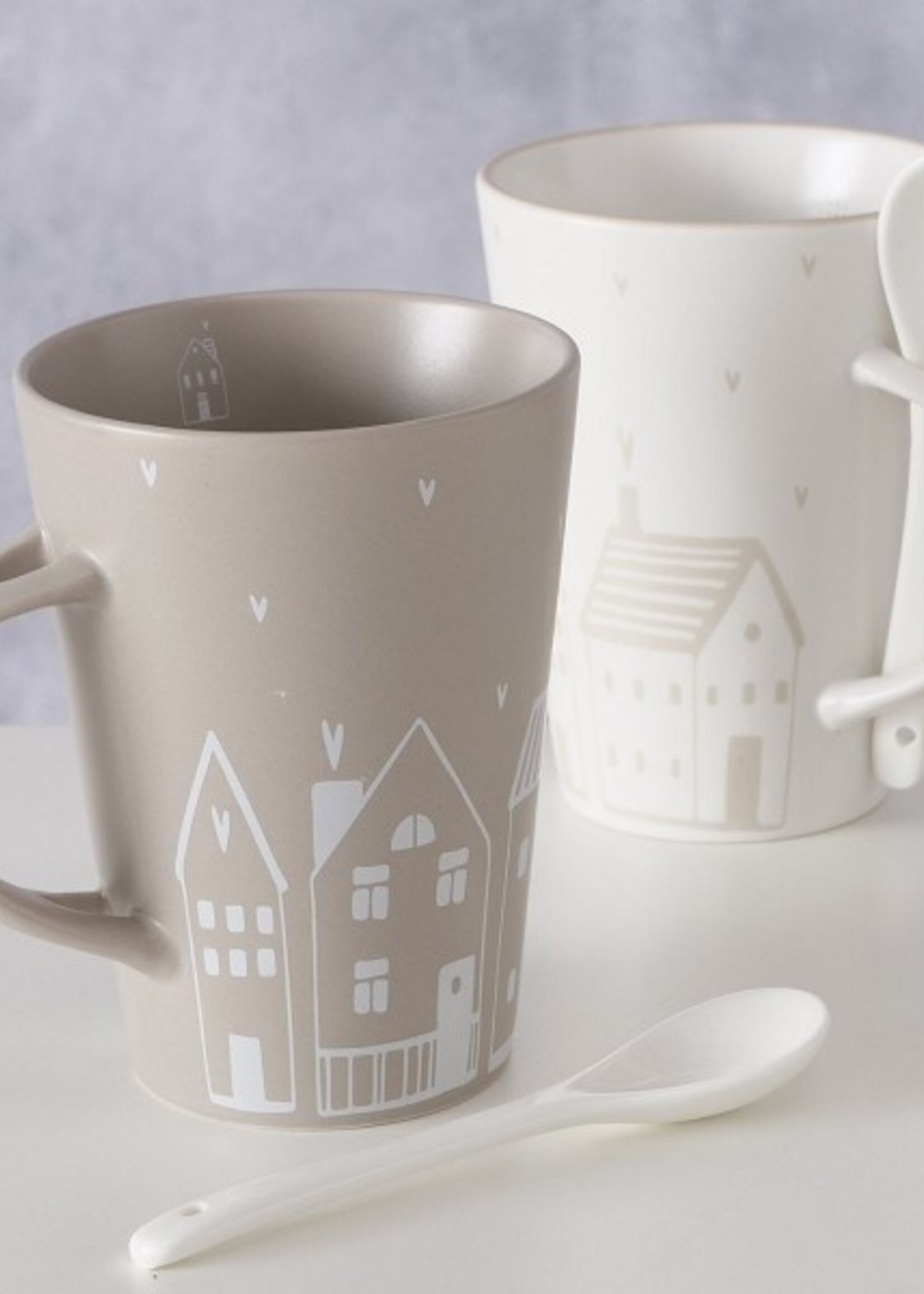 Boltze Home Beker Nordy met lepel 330ml per stuk