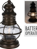 Lantaarn antiek LED 16x27cm (Excl. 2x AAA batterij)