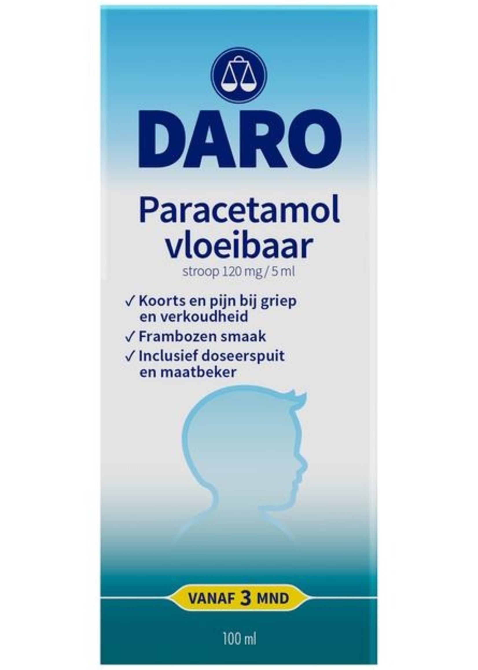 Daro Kind Vloeibare Paracetamol 100ml
