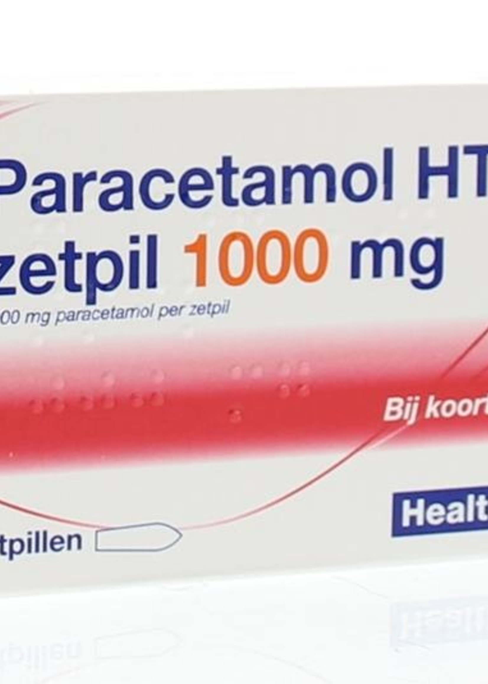 Healthypharm Paracetamol HTP zetpil 1000 mg, 10 zetpillen