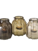 Boltze Home Windlicht Haida Ø14x17cm glas per stuk