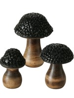 Boltze Home Decoratief object Paddenstoelset Tukko 3-delig Mangohout