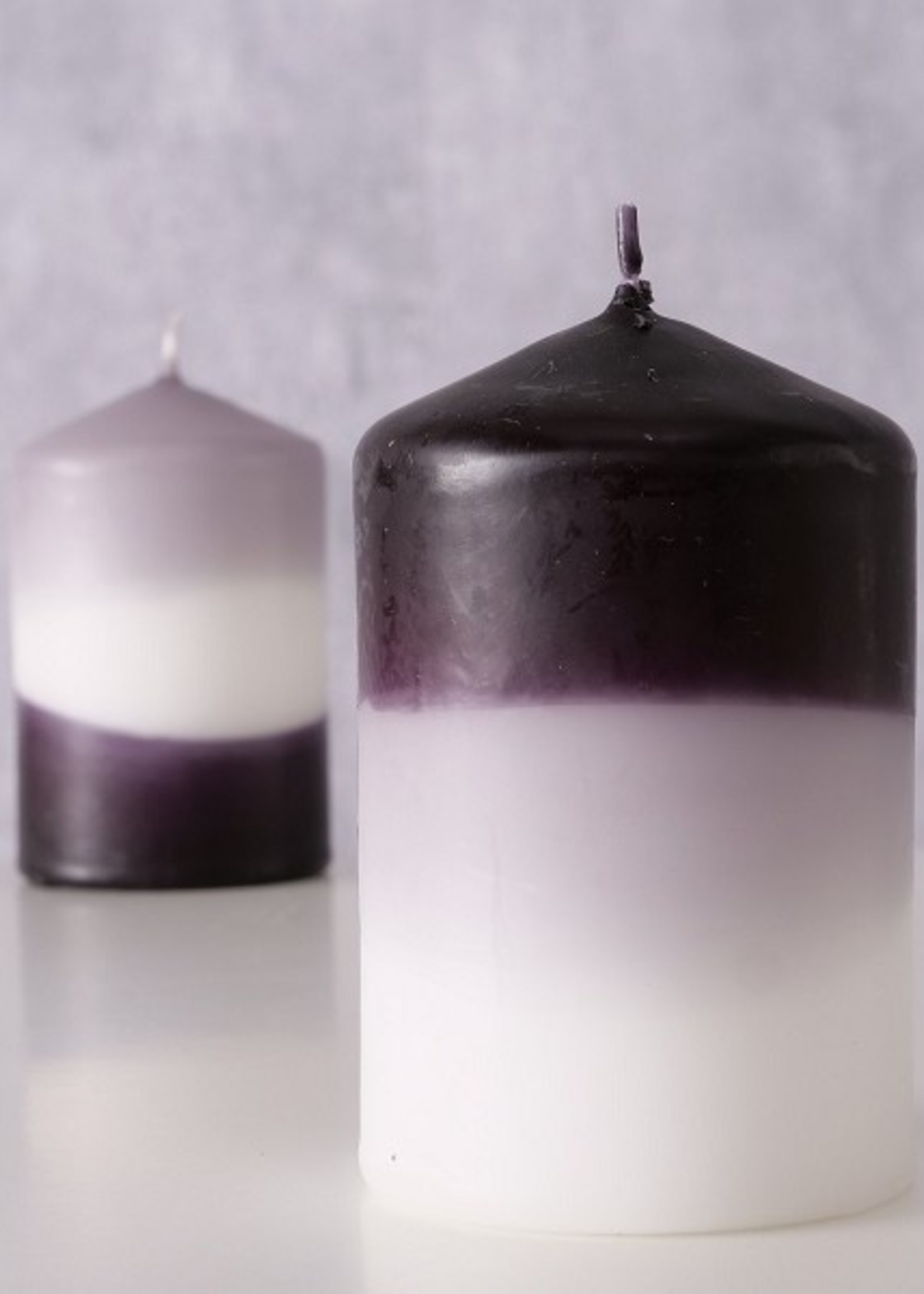 Boltze Home Stompkaars Splash Ø6x9cm zwart,grijs,wit Paraffin per stuk