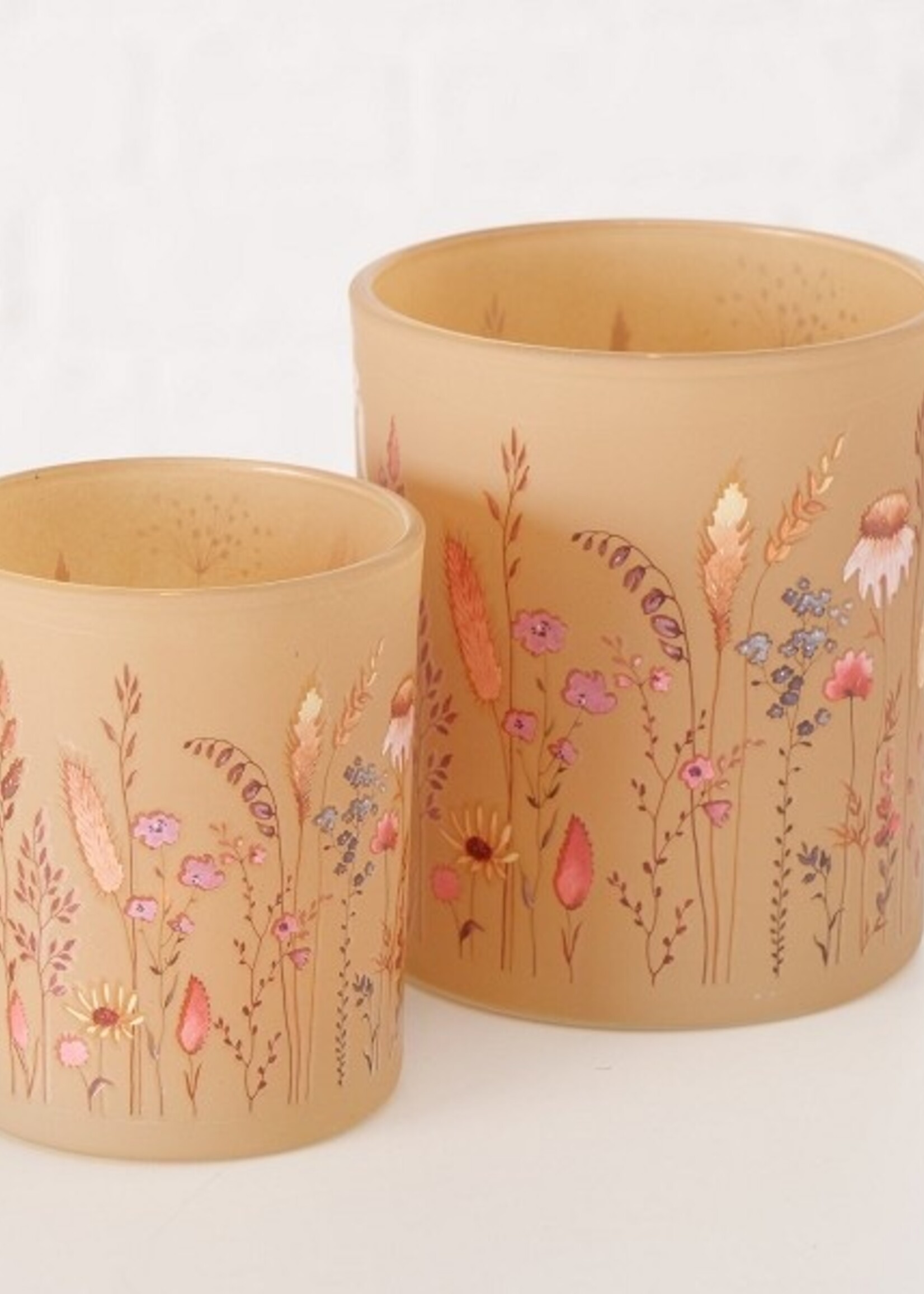 Boltze Home Windlichtset Kornelia glas 2-delig 7x9/9x10cm per set