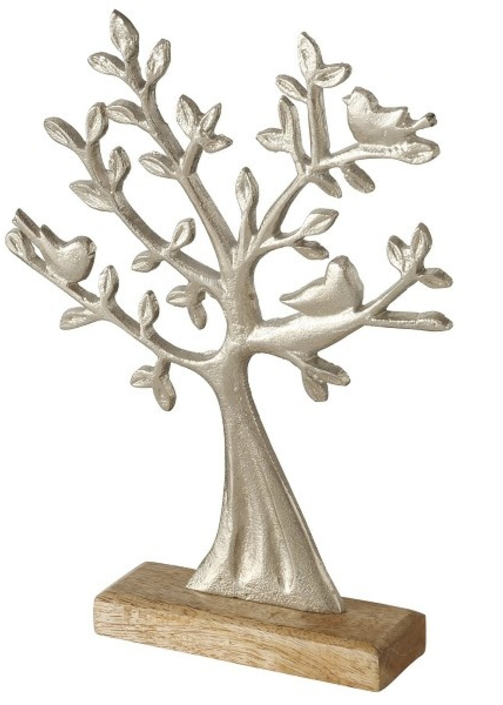 Boltze Home Deco object Treeta Alu nikkel 24x5x33cm