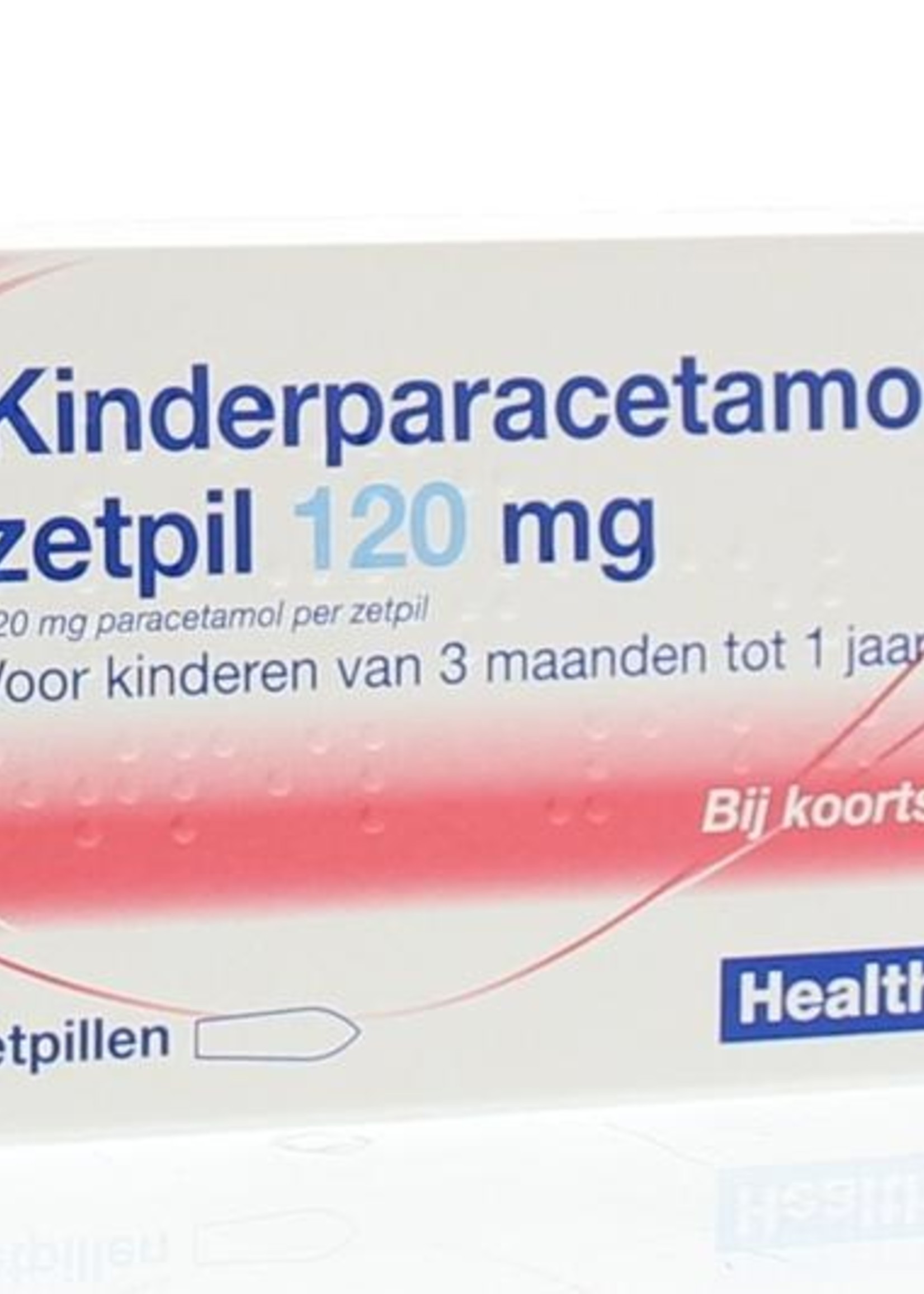Healthypharm Kinderparacetamol HTP zetpil 120 mg, 10 zetpillen