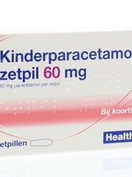 Healthypharm Kinderparacetamol HTP zetpil 60 mg, 10 zetpillen