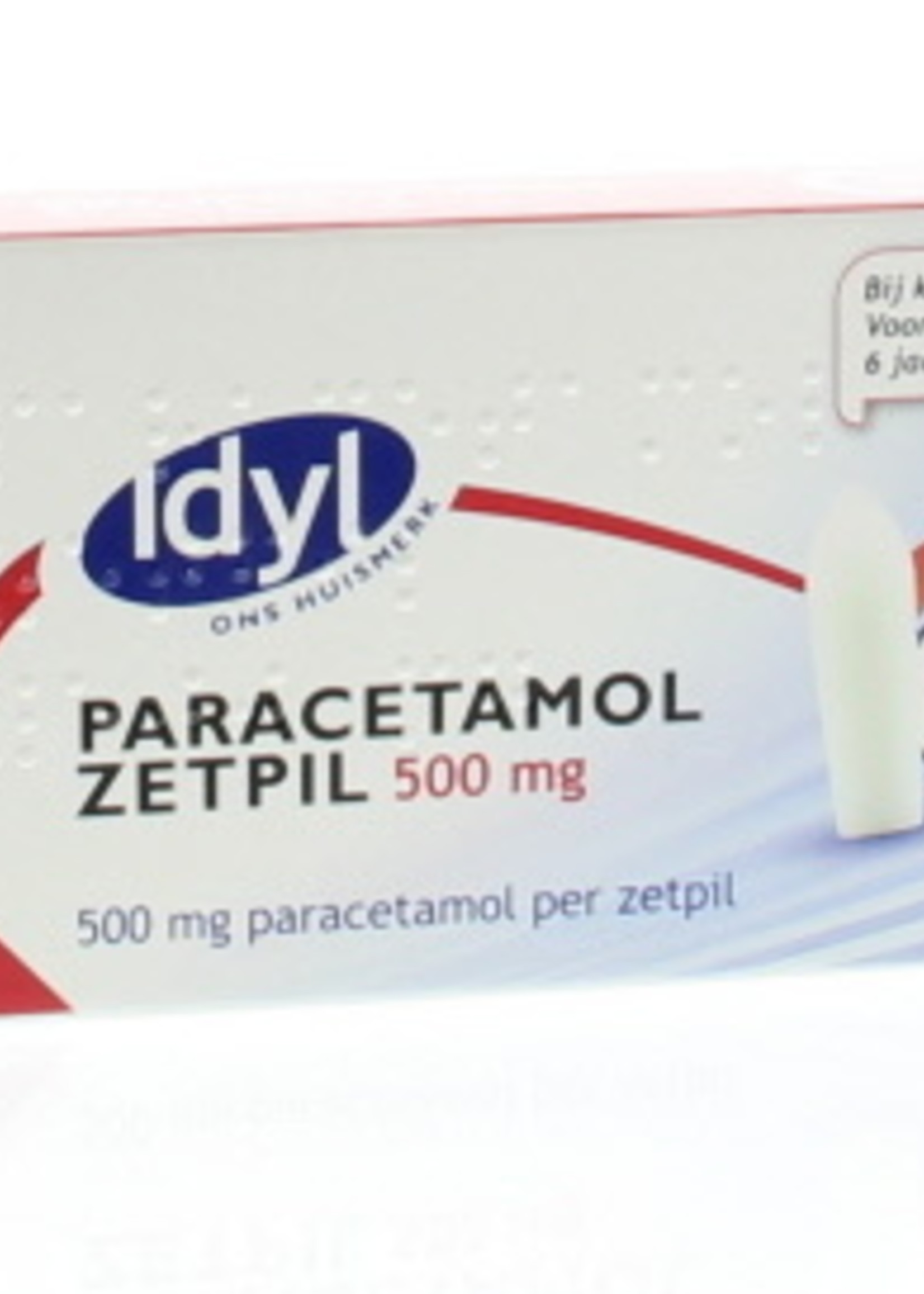 IDYL Paracetamol zetpil 500 mg, 10 zetpillen
