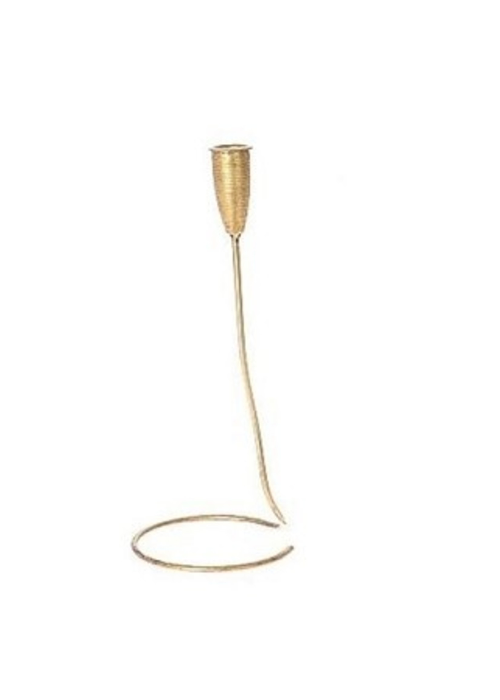 HBX natural living Kandelaar Astan metaal 11,5xh38,3cm goud