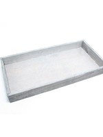HBX natural living Tray Firmiana 32x20cm grijs
