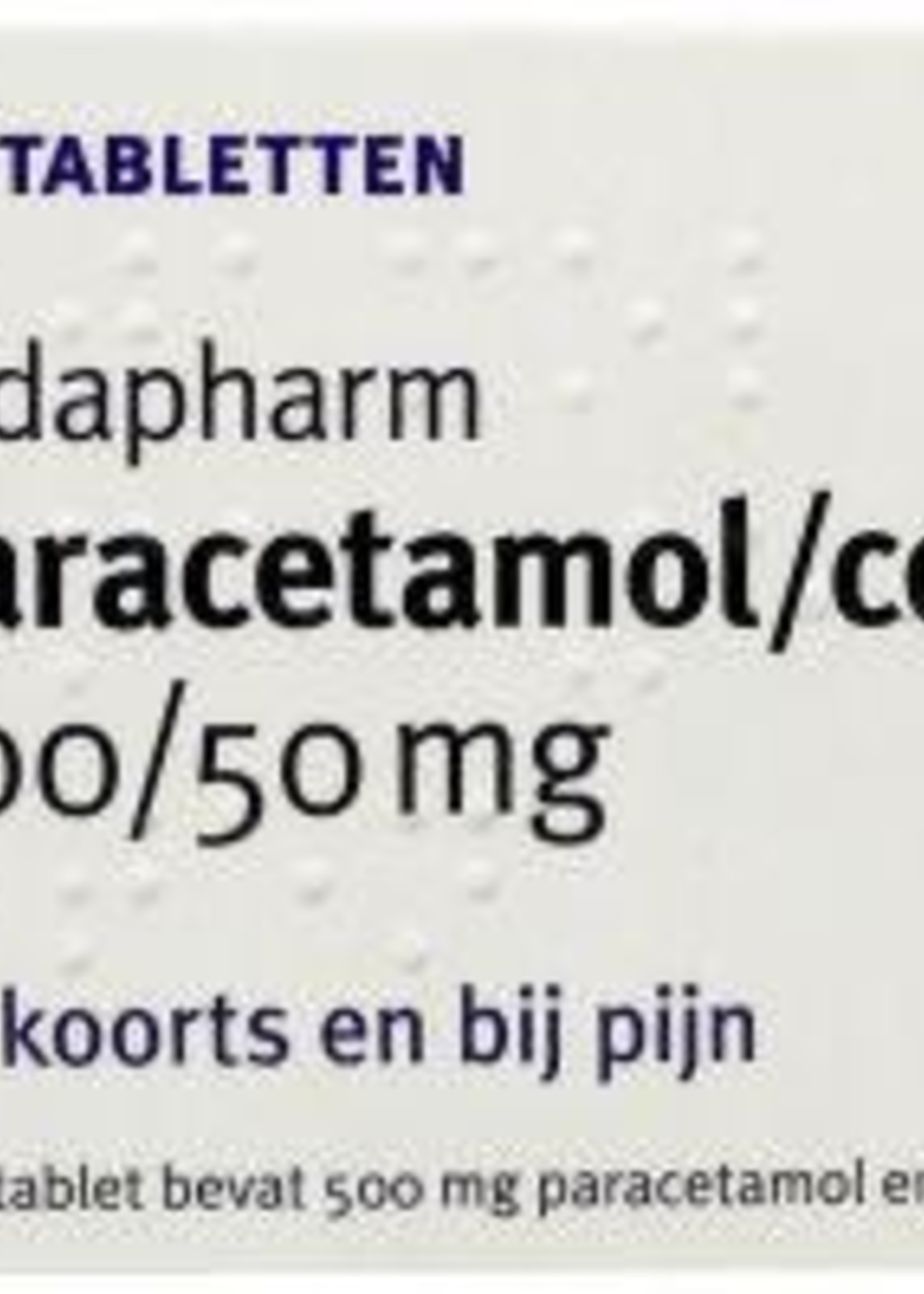 Leidapharm Paracetamol Coffeïne 500/50mg 50 tabletten