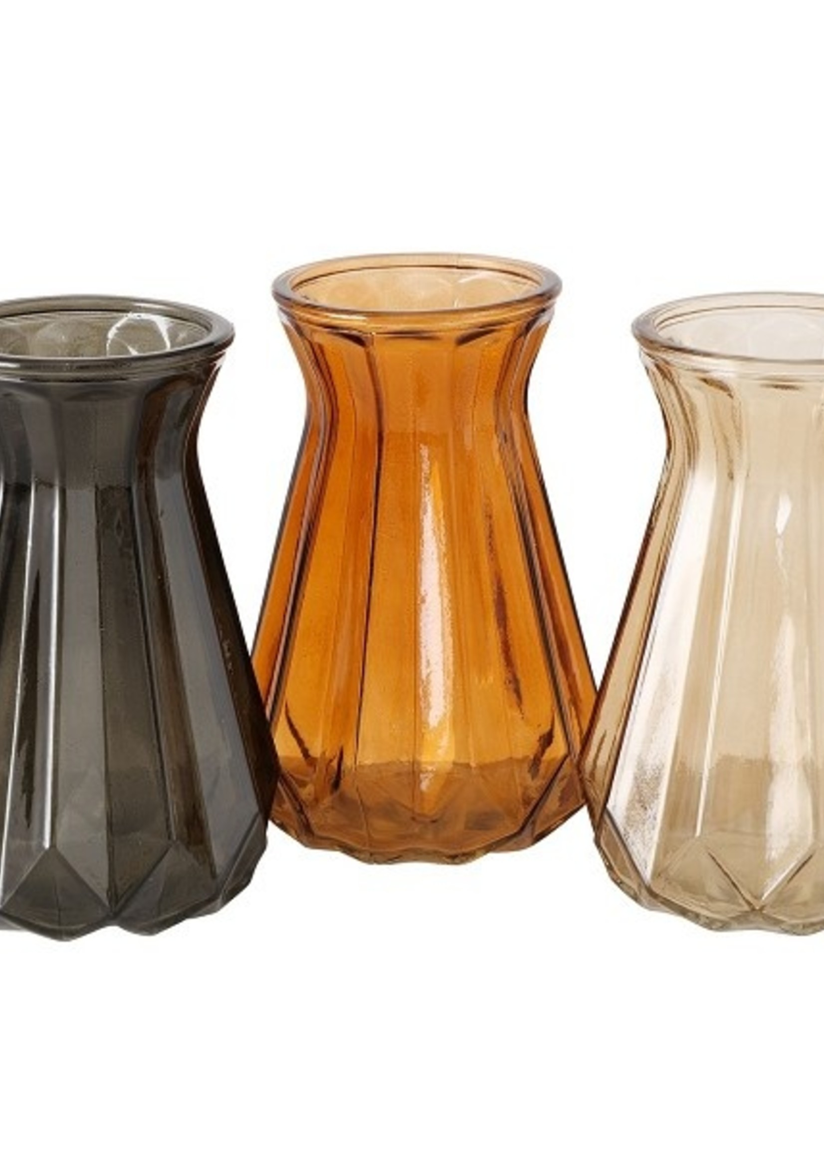 Boltze Home Vaas Limy gelakt glas Ø12x18cm per stuk