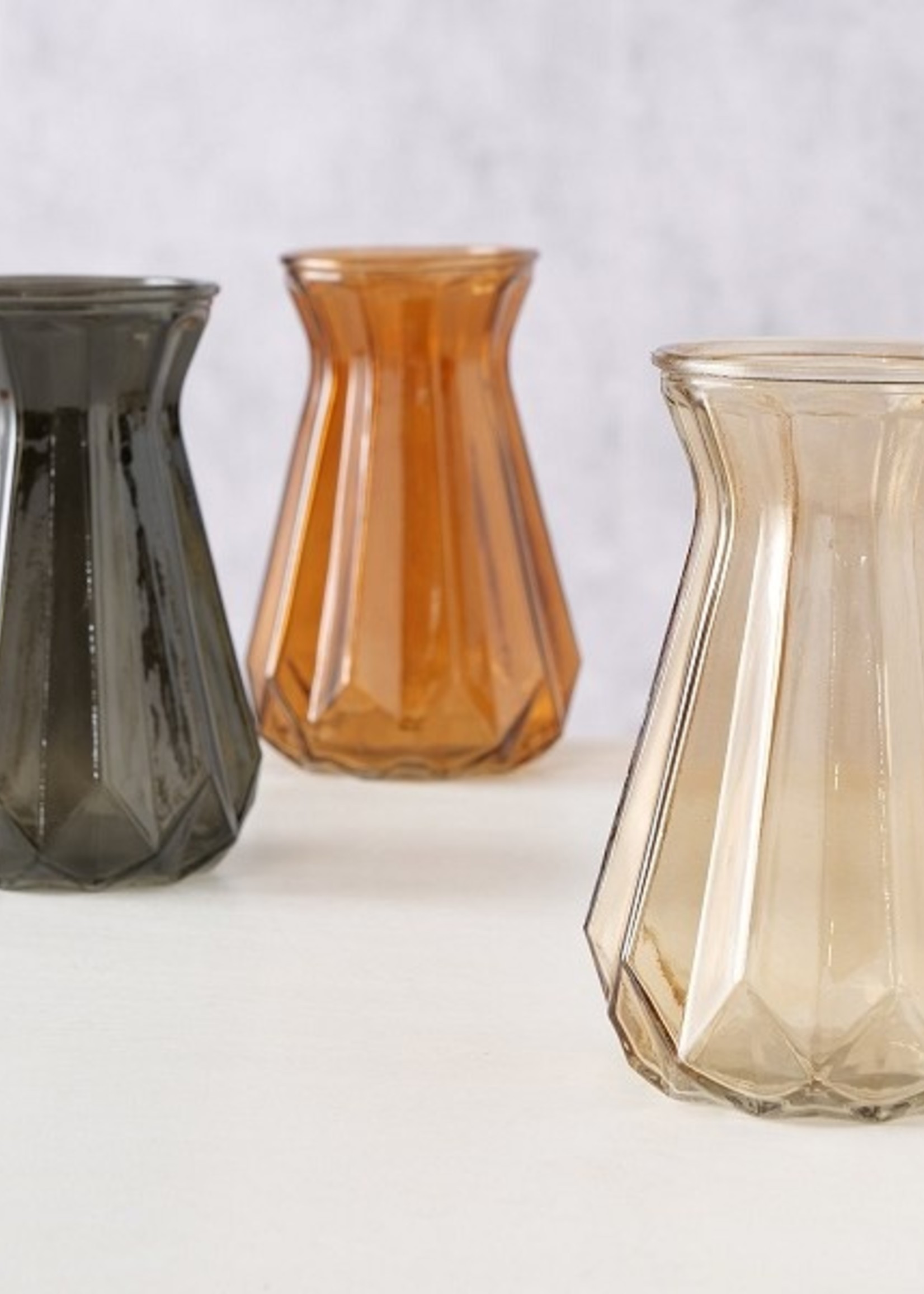 Boltze Home Vaas Limy gelakt glas Ø12x18cm per stuk