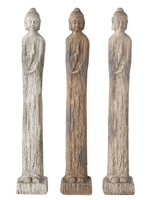 Boltze Home Boeddha beeld Layana 11x11xH68cm Magnesia per stuk