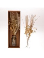 HBX natural living Droogbloemen 37cm in vaasje Ø4,5xh10,5cm