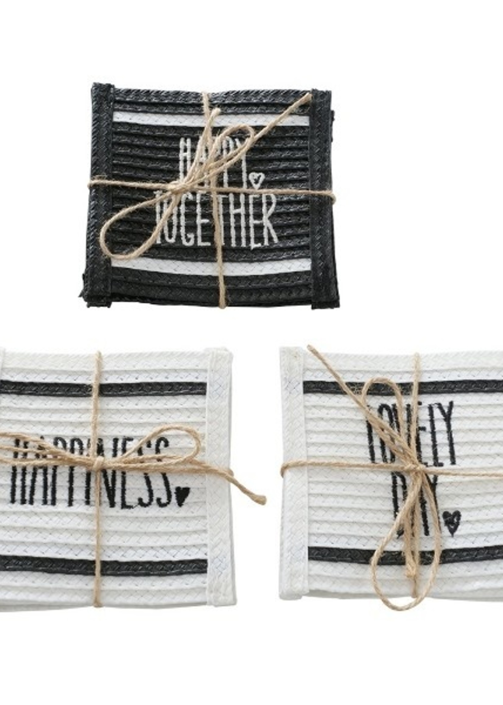 Boltze Home Onderzetterset Stappo 10x10cm 4-delig per set