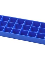 Metaltex IJsblokjesmaker rubber 26x8,5x2,5cm blauw