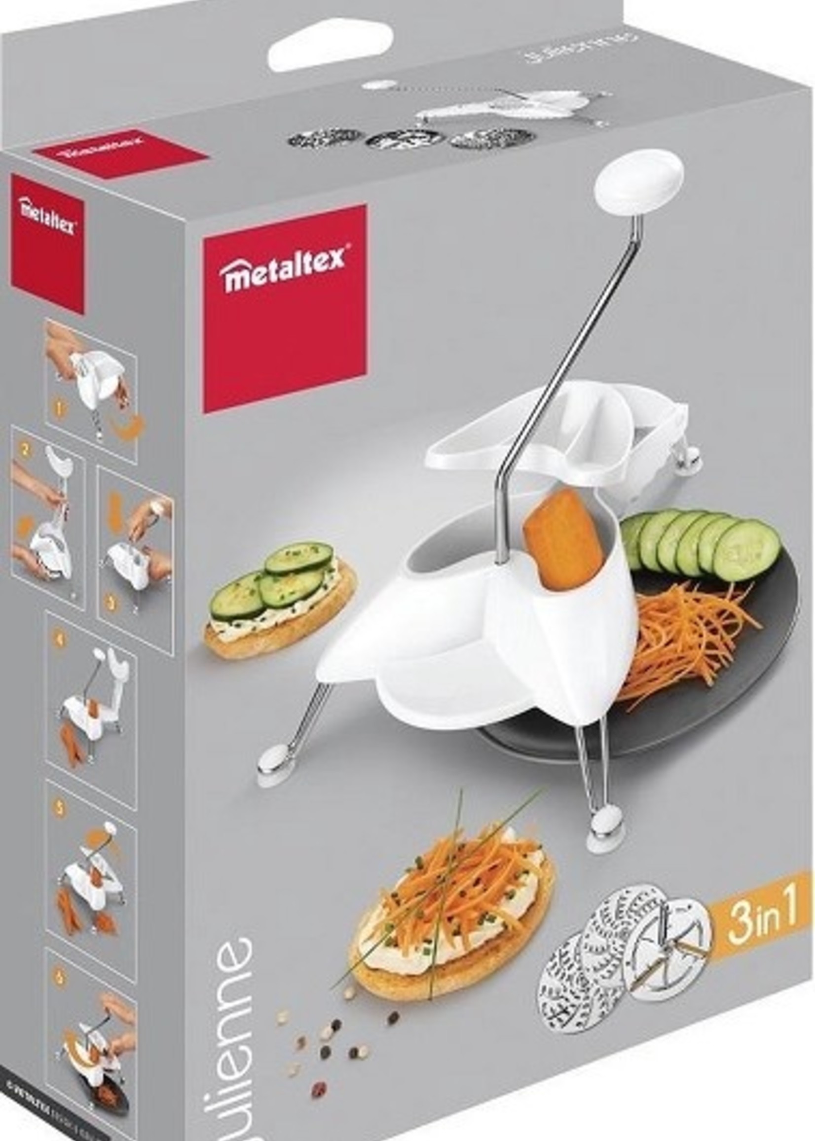 Metaltex Julienne 3-in-1 Groentesnijder