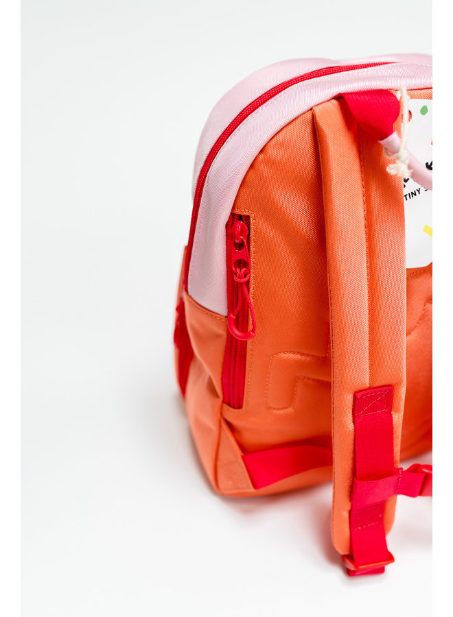 mini orange backpack