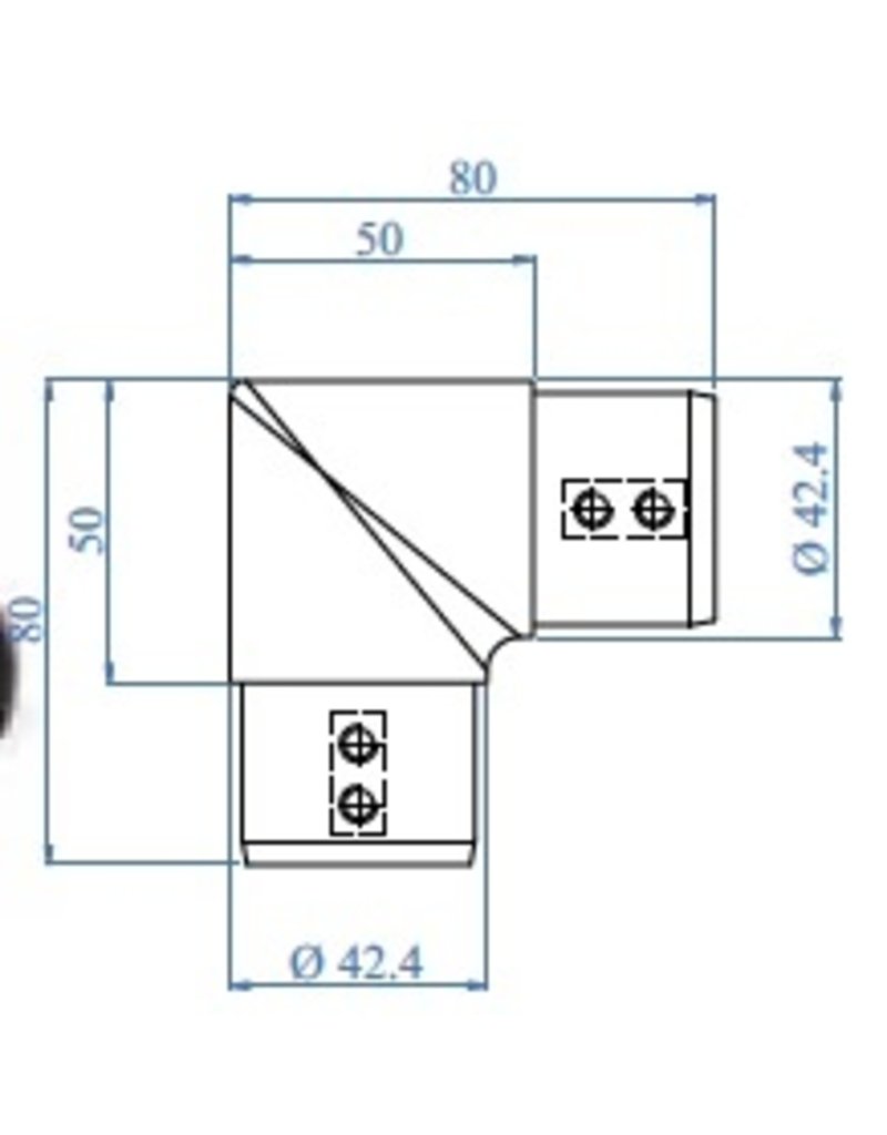 I AM Design Connecteur pour tube LED - 90°