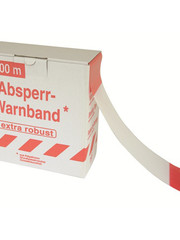 Afdekmateriaal Afzetlint 500m rood/wit, in dispenser