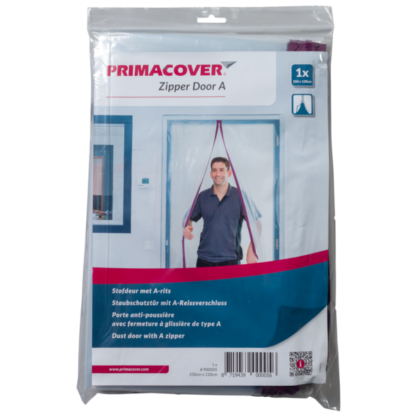 PrimaCover PrimaCover Zipper Door A vorm, stofdeur met A-rits