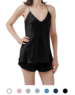  Damen Seiden Top & Shorts