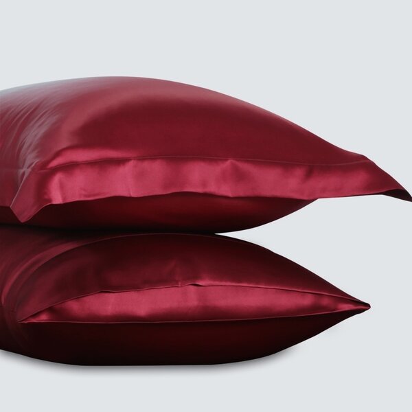 Seiden Kissenbezüge 19momme weinrot 100% Seide