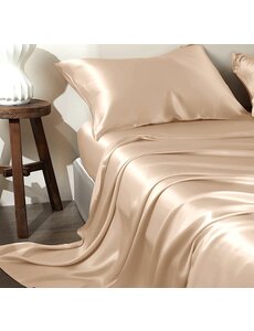 Seiden Bettlaken 22mm Champagner