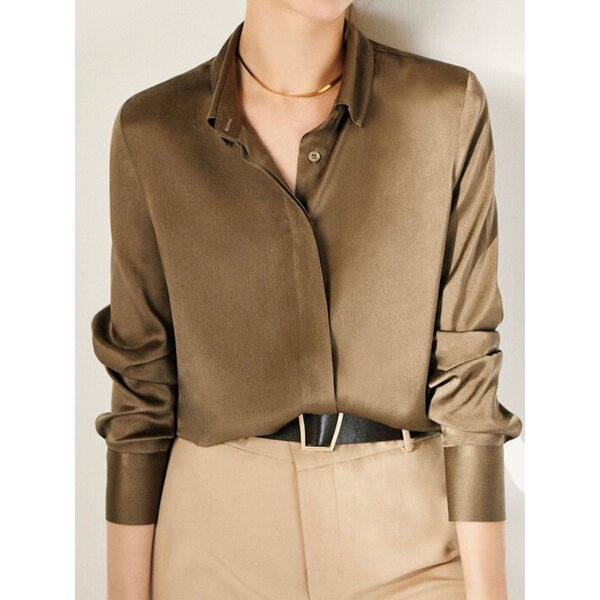 Damen Seidenbluse - 100% Seide für einen raffinierten Look und ultimativen Komfort