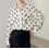 Seidenbluse mit Punkten